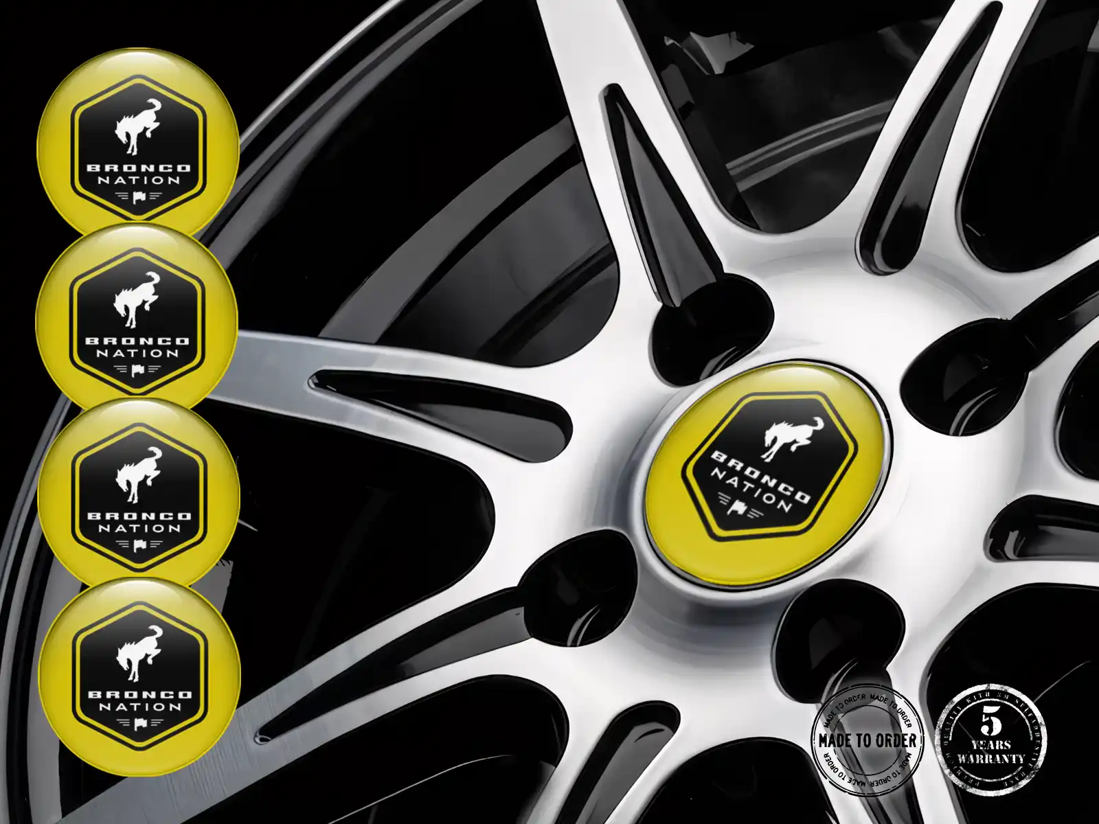 Ford Hub Cap Sticker Design Stylish Dome Labels